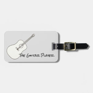 Étiquette À Bagage Lecteur de guitare, étiquettes de bagage personnal