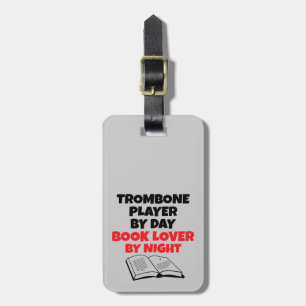 Étiquette À Bagage Lecteur Trombone Lover Book