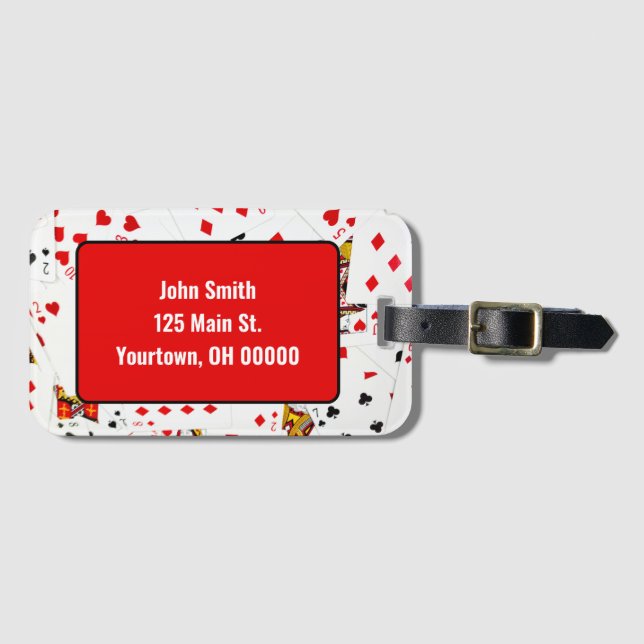 Étiquette À Bagage Lecture de la collection de cartes (Devant Horizontal)