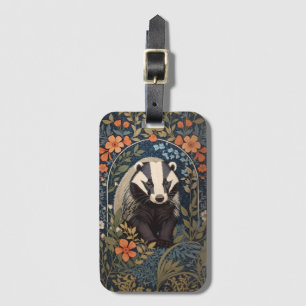 Étiquette À Bagage L'élégant Badger inspiré William Morris