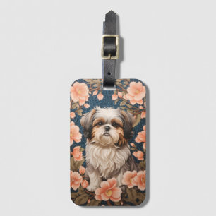 Étiquette À Bagage L'Élégant Chih Tzu Chien William Morris Inspiré
