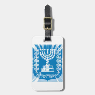 Étiquette À Bagage L'emblème d'Israël en vedette