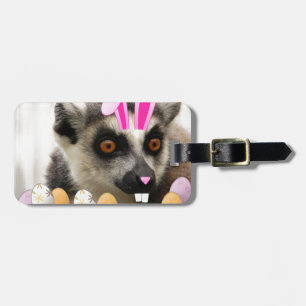 Étiquette À Bagage Lemur Easter