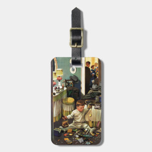 Étiquette À Bagage L'enfant en bas âge vide des bourses