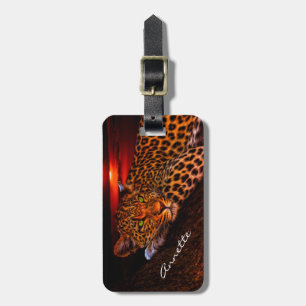 Étiquette À Bagage Leopard