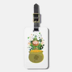 Étiquette À Bagage Leprechaun de Saint Patrick