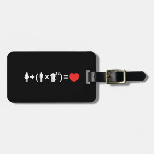Étiquette À Bagage L'équation d'amour pour les hommes