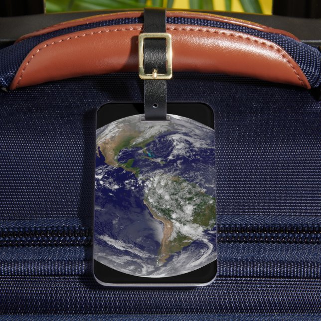 Étiquette À Bagage Les Amériques Au Jour des terres. (Insitu Rectoal 2)