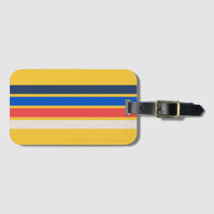 Étiquette À Bagage Les années 70 coloré 80s Retro Stripes