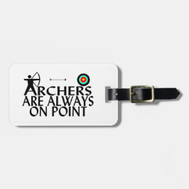 Étiquette À Bagage Les archers sont toujours sur le point