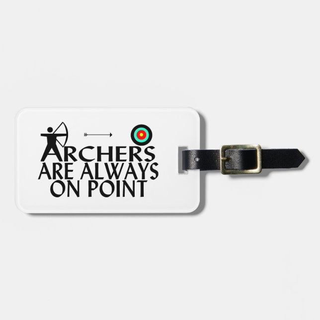 Étiquette À Bagage Les archers sont toujours sur le point (Devant horizontal)