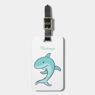 Étiquette À Bagage Les dauphins bleus sauter Thunder_Cove