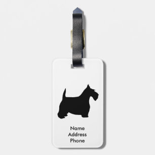 Étiquette À Bagage Les écossais Terrier personnalisent