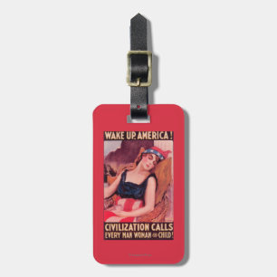 Étiquette À Bagage Les Etats-Unis d'AmericaWar II promotionnel