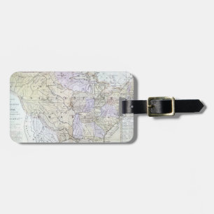 Étiquette À Bagage Les ETATS-UNIS TRACENT, c1812