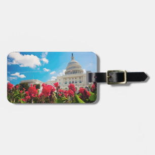 Étiquette À Bagage Les Etats-Unis, Washington DC, bâtiment de capitol
