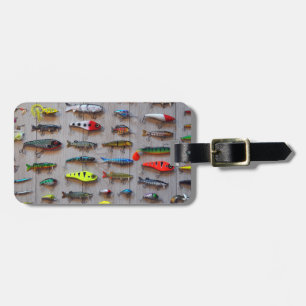 Étiquette À Bagage Les leurres de pêche sont passés des dons de pêche