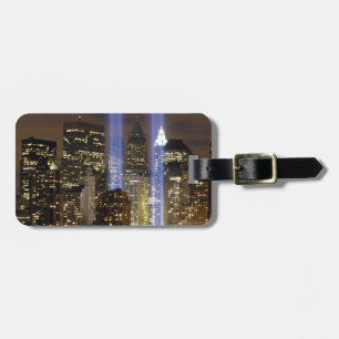 Étiquette À Bagage Les lumières de la ville de New York