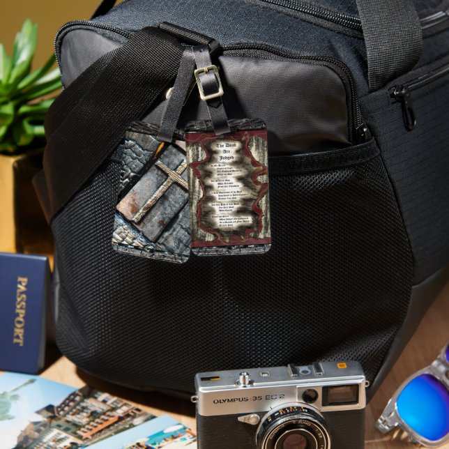 Étiquette À Bagage Les morts sont jugés (Recto & Verso)