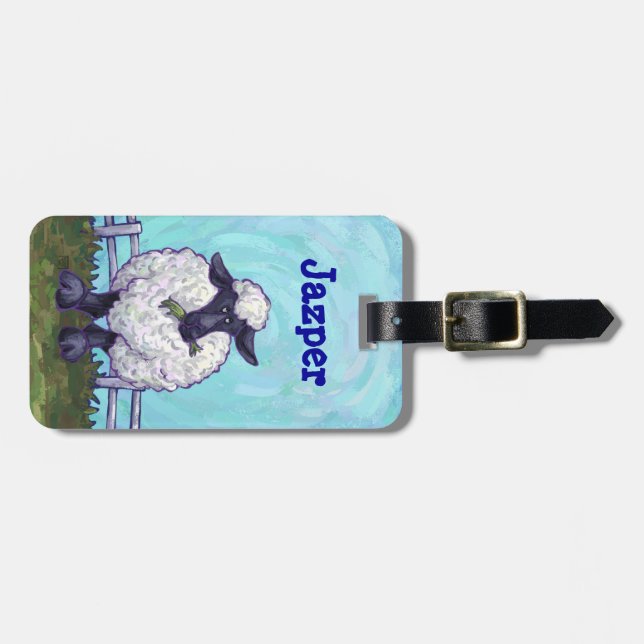 Étiquette À Bagage Les moutons de la parade animale (Devant horizontal)