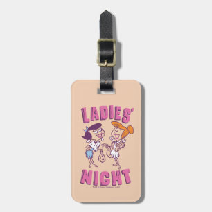 Étiquette À Bagage Les Pierrafeu   Betty & Wilma - La nuit des dames