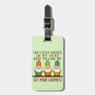 Étiquette À Bagage Les voix de Littles obtiennent plus de gnomes