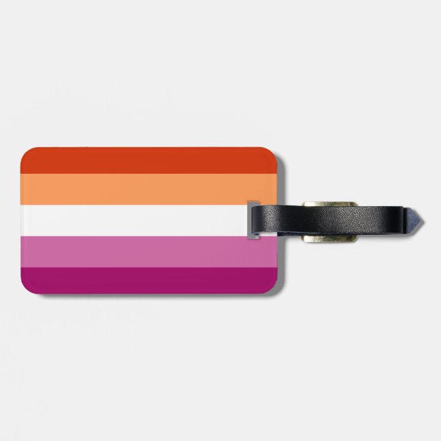 Étiquette À Bagage Lesbian Pride Flag LGBTQ (Dos horizontal)