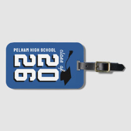 Étiquette À Bagage Letterman School Colors Graduation Customizable 