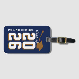 Étiquette À Bagage Letterman School Colors Graduation Customizable 