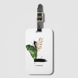 Étiquette À Bagage LETTRE BOHO MOUSSE TRAVERSÉE L MONogramme BRIDÉMIE