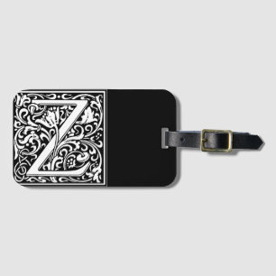 ÉTIQUETTE À BAGAGE LETTRE MONOGRAPHIQUE ALLOUAIRE Z