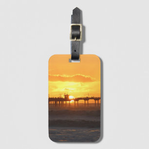 Étiquette À Bagage L'homologue californien au coucher du soleil