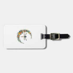Étiquette À Bagage Libellule Boho Croissant Lune Signe de Paix Hippie