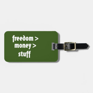 Étiquette À Bagage Liberté > Argent > Stups