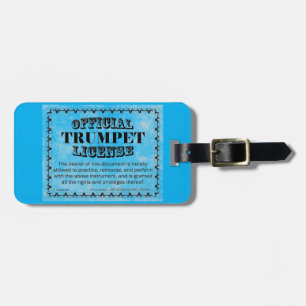 Étiquette À Bagage Licence de trompette
