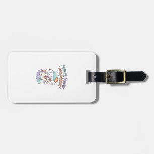 Étiquette À Bagage Licorne en partie nuageux avec un T-shirt tendance