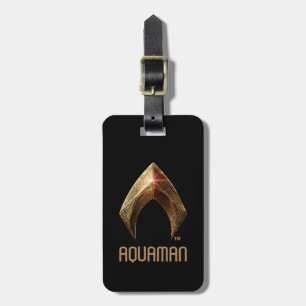 Étiquette À Bagage Ligue de Justice Symbole d'aquaman métallique