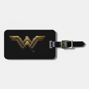 Étiquette À Bagage Ligue de Justice   Symbole métallurgique Wonder Wo