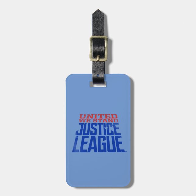 Étiquette À Bagage Ligue de Justice | United We Stand Graphic (Devant Vertical)