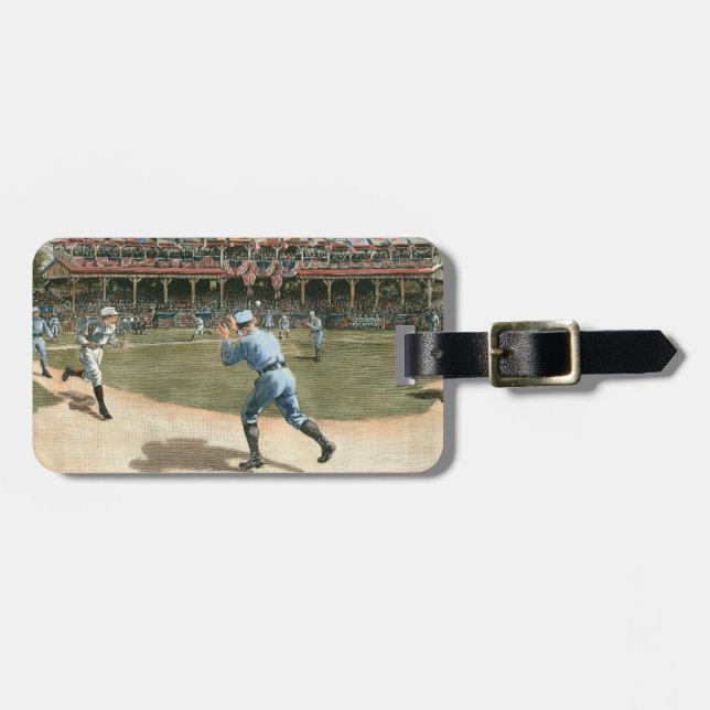 Étiquette À Bagage Ligue nationale de baseball 1886 (Devant horizontal)