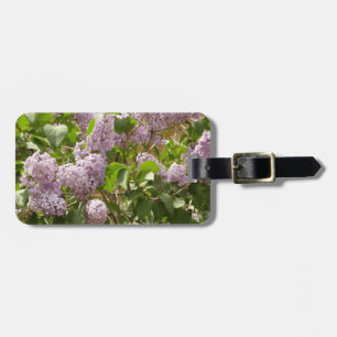 Étiquette À Bagage Lilac Bush Belles fleurs de printemps violettes