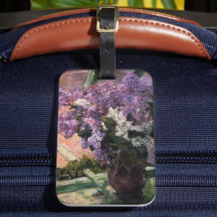 Étiquette À Bagage Lilacs dans une fenêtre   Mary Cassatt Balise de b