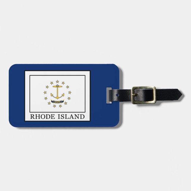 Étiquette À Bagage L'île Rhode (Devant horizontal)