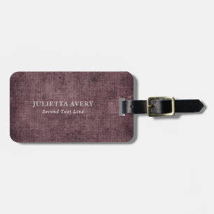 Étiquette À Bagage Linge de vin pourpre Texture rustique