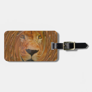 Étiquette À Bagage Lion Abstrait Safari Art