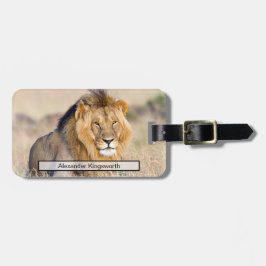 Étiquette À Bagage Lion faune Safari animal Voyage personnalisé
