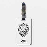 Lion tribal noir et blanc