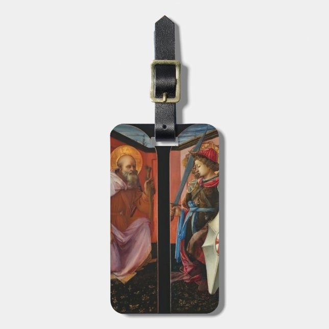 Étiquette À Bagage Lippi-Saint Anthony et Arkhangel Michael de (Devant Vertical)