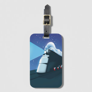 Étiquette À Bagage Locomotive Art Déco