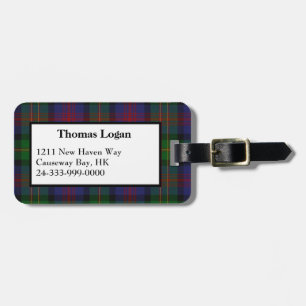 Étiquette À Bagage Logan Tartan Lit De Bagage Plaid